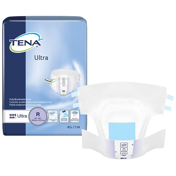 Tena TENA Ultra Incontinence Brief Regular Breathable, PK 80 67201